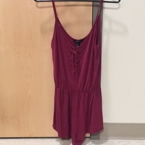 Forever 21 Lace Up Romper